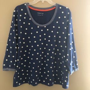 Coldwater Creek Polka Dot Shirt XL